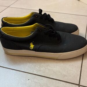 Polo by Ralph Lauren Black and Yellow Sneakers